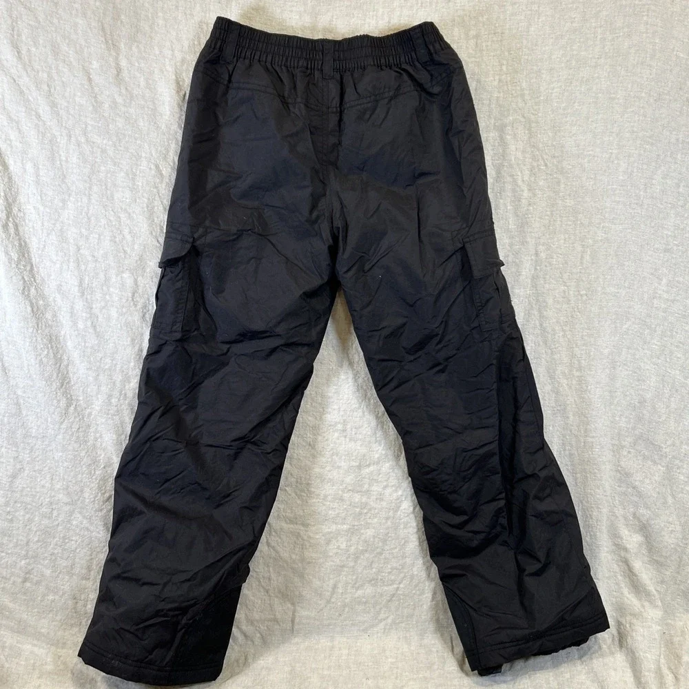 Snow Pants Kids Size 12 Unisex By Sport Essentials Ski Snowboarding Black‎